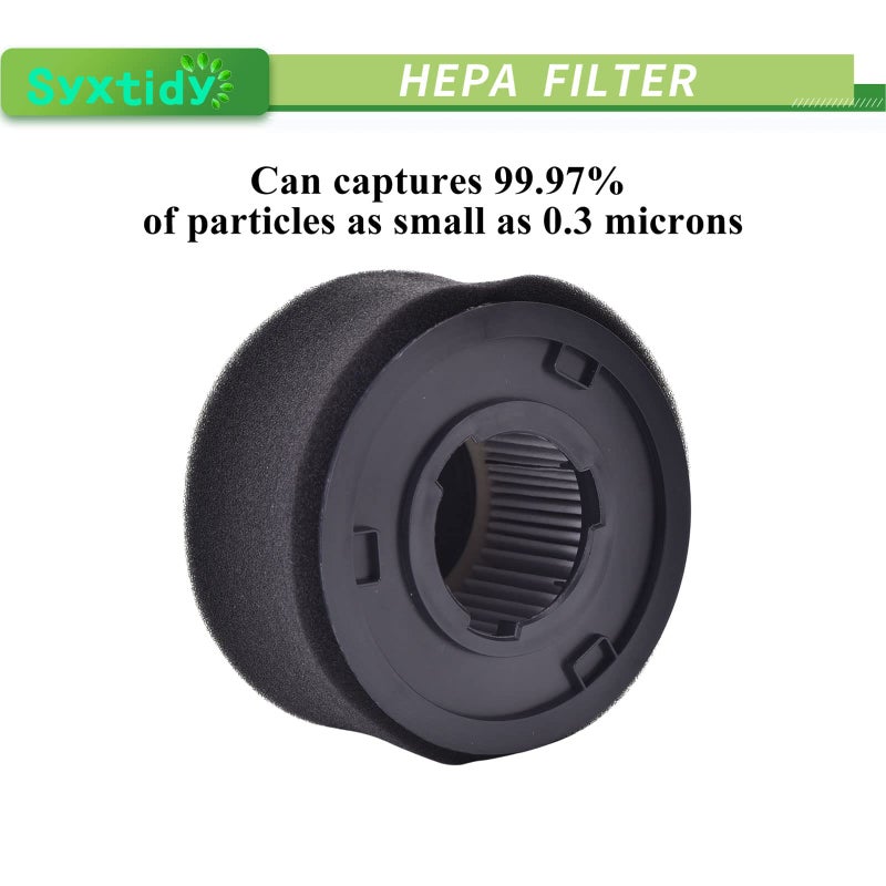 Syxtidy Filter Replacement for Bissell Powerforce Helix Rewind Pet Compact, Turbo Bagless Deluxe Vacuum, Part 203-7913,32r9,1240,82H1,2037913,62x5,65793,68c71, 2 Pack - Image 2